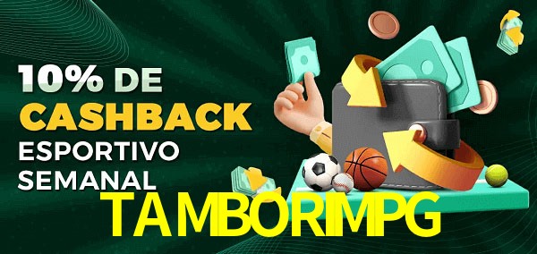 10% de bônus de cashback na TAMBORIMPG